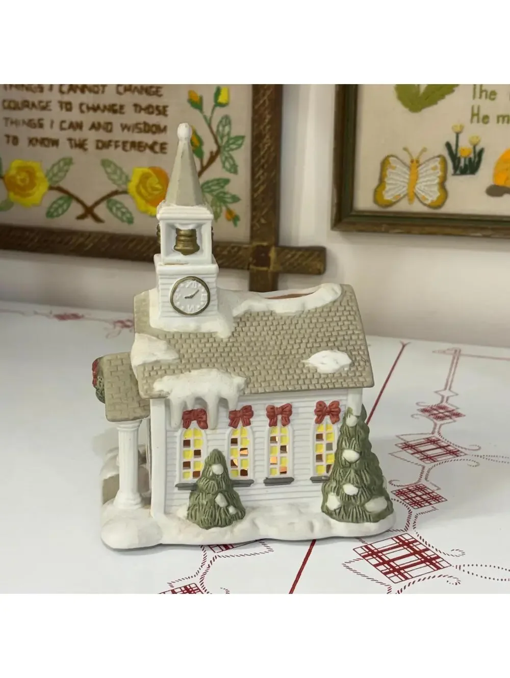 Porcelain church partylite vintage 1995 - Picture 4 of 7